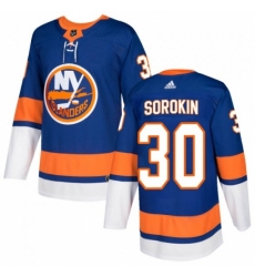 Men Ilya Sorokin New York Islanders Adidas Authentic Royal Home Jersey