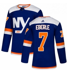 Mens Adidas New York Islanders 7 Jordan Eberle Premier Blue Alternate NHL Jersey 