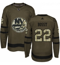 Youth Adidas New York Islanders 22 Mike Bossy Premier Green Salute to Service NHL Jersey 