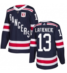 Men New York Rangers 13 Alexis Lafreni E8re Navy Winter Classic Home Stitched Jersey