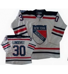 Youth New York Rangers #30 Henrik Lundqvist 2012 winter classic jerseys cream