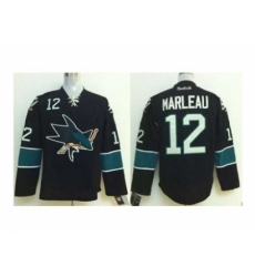 NHL Jerseys San Jose Sharks #12 Marleau black[2014 new stadium]