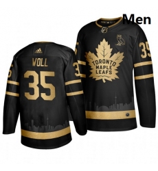 Maple Leafs 35 Joseph Woll Black With Special Glittery Logo Adidas Jersey