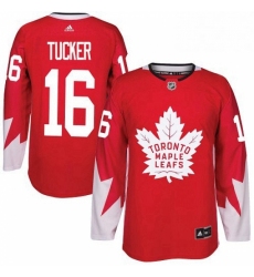 Mens Adidas Toronto Maple Leafs 16 Darcy Tucker Premier Red Alternate NHL Jersey 