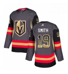 Mens Adidas Vegas Golden Knights 19 Reilly Smith Authentic Black Drift Fashion NHL Jersey 