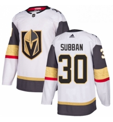 Womens Adidas Vegas Golden Knights 30 Malcolm Subban Authentic White Away NHL Jersey 