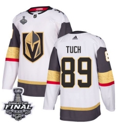 womens alex tuch vegas golden knights jersey white adidas 89 nhl away 2018 stanley cup final authentic