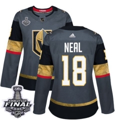 womens james neal vegas golden knights jersey gray adidas 18 nhl home 2018 stanley cup final authentic