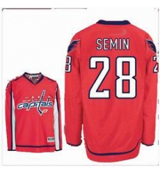 RBK hockey jerseys Washington Capitals 28 semin red