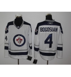 Winnipeg Jets Authentic Jerseys #4 Zach Bogosian WHITE Jersey