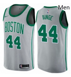 Mens Nike Boston Celtics 44 Danny Ainge Swingman Gray NBA Jersey City Edition