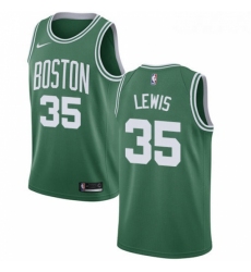 Womens Nike Boston Celtics 35 Reggie Lewis Swingman GreenWhite No Road NBA Jersey Icon Edition 