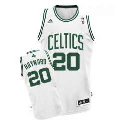 Youth Adidas Boston Celtics 20 Gordon Hayward Swingman White Home NBA Jersey 