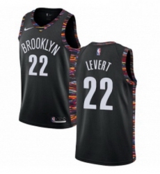 Womens Nike Brooklyn Nets 22 Caris LeVert Swingman Black NBA Jersey 2018 19 City Edition