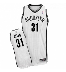 Youth Adidas Brooklyn Nets 31 Jarrett Allen Authentic White Home NBA Jersey 