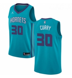 Womens Nike Jordan Charlotte Hornets 30 Dell Curry Swingman Teal NBA Jersey Icon Edition