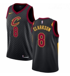 Youth Nike Cleveland Cavaliers 8 Jordan Clarkson Authentic Black NBA Jersey Statement Edition 