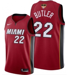 Men's Miami Heat #22 Jimmy Butler Red 2020 Finals Bound Association Edition Stitched NBA Jersey