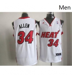 Revolution 30 Heat 34 Ray Allen White Stitched NBA Jersey