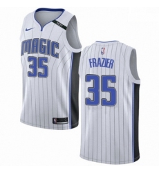 Mens Nike Orlando Magic 35 Melvin Frazier Swingman White NBA Jersey Association Edition 