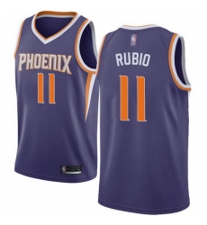 Suns  11 Ricky Rubio Purple Basketball Swingman Icon Edition Jersey