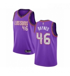 Womens Phoenix Suns 46 Aron Baynes Swingman Purple Basketball Jersey 2018 19 City Edition 