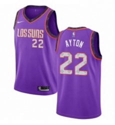 Youth Nike Phoenix Suns 22 Deandre Ayton Swingman Purple NBA Jersey 2018 19 City Editi