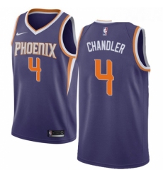 Youth Nike Phoenix Suns 4 Tyson Chandler Swingman Purple Road NBA Jersey Icon Edition