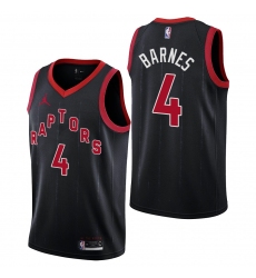 Men's Toronto Raptors #4 Scottie Barnes Statement Edition Black Jersey