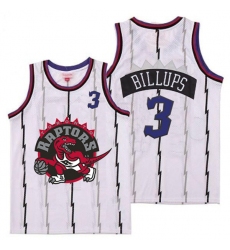 Raptors 3 Chauncey Billups White Big Gray Red Logo Retro Jersey 9