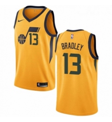 Womens Nike Utah Jazz 13 Tony Bradley Swingman Gold NBA Jersey Statement Edition 