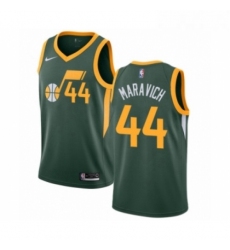 Womens Nike Utah Jazz 44 Pete Maravich Green Swingman Jersey Earned Edition