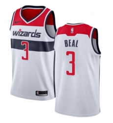 Youth Nike Washington Wizards 3 Bradley Beal Swingman White Home NBA Jersey Association Edition 