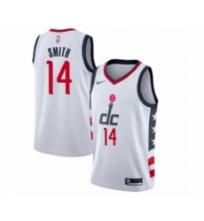 Youth Washington Wizards Ish Smith Swingman White Basketball Jersey 2019 20 City Edition