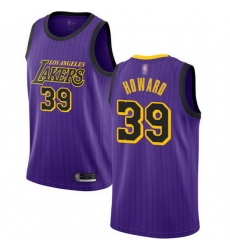 Lakers  39 Dwight Howard Purple Basketball Swingman City Edition 2018 19 Jersey