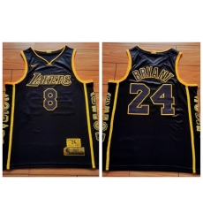 Lakers 8  26 24 Kobe Bryant Black Retirement Commemorative Swingman Jersey