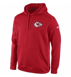 NFL Kansas City Chiefs Nike KO Chain Fleece Pullover Performance Hoodie Red