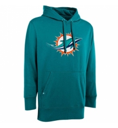 NFL Antigua Miami Dolphins Signature Pullover Hoodie Aqua