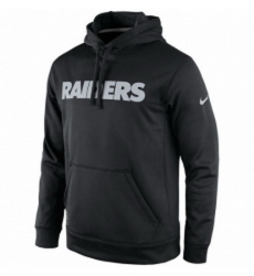 NFL Mens Oakland Raiders Nike Black KO Wordmark Performance Hoodie