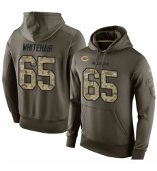 NFL Nike Chicago Bears 65 Cody Whitehair Green Salute To Service Mens Pullover Hoodie