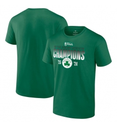 Men Boston Celtics Kelly Green 2024 Finals Champions Blocked Shot T Shirt