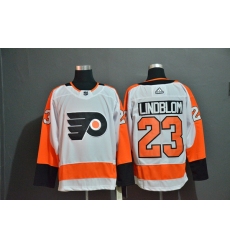 Men Philadelphia Flyers 23 Oskar Lindblom White Adidas Jersey