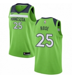 Womens Nike Minnesota Timberwolves 25 Derrick Rose Authentic Green NBA Jersey Statement Edition 