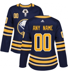 Men Women Youth Toddler Navy Blue Jersey - Customized Adidas Buffalo Sabres Home  II