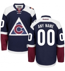 Men Women Youth Toddler Blue Jersey - Customized Reebok Colorado Avalanche Third