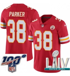 2020 Super Bowl LIV Men Nike Kansas City Chiefs #38 Ron Parker Red Team Color Vapor Untouchable Limited Player NFL Jersey