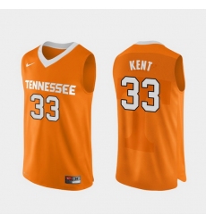 Men Tennessee Volunteers Zach Kent Orange Authentic Performace College Basketball Jersey