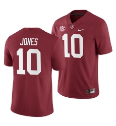 Alabama Crimson Tide Mac Jones Crimson 2019 Home Game Jersey NCAA Football