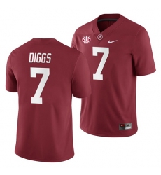 Alabama Crimson Tide Trevon Diggs Crimson 2019 Home Game Jersey NCAA Football