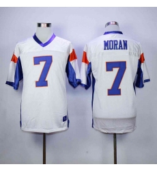 Men 7 MORAN Blue Mountain State Goats Movie Football Jersey white